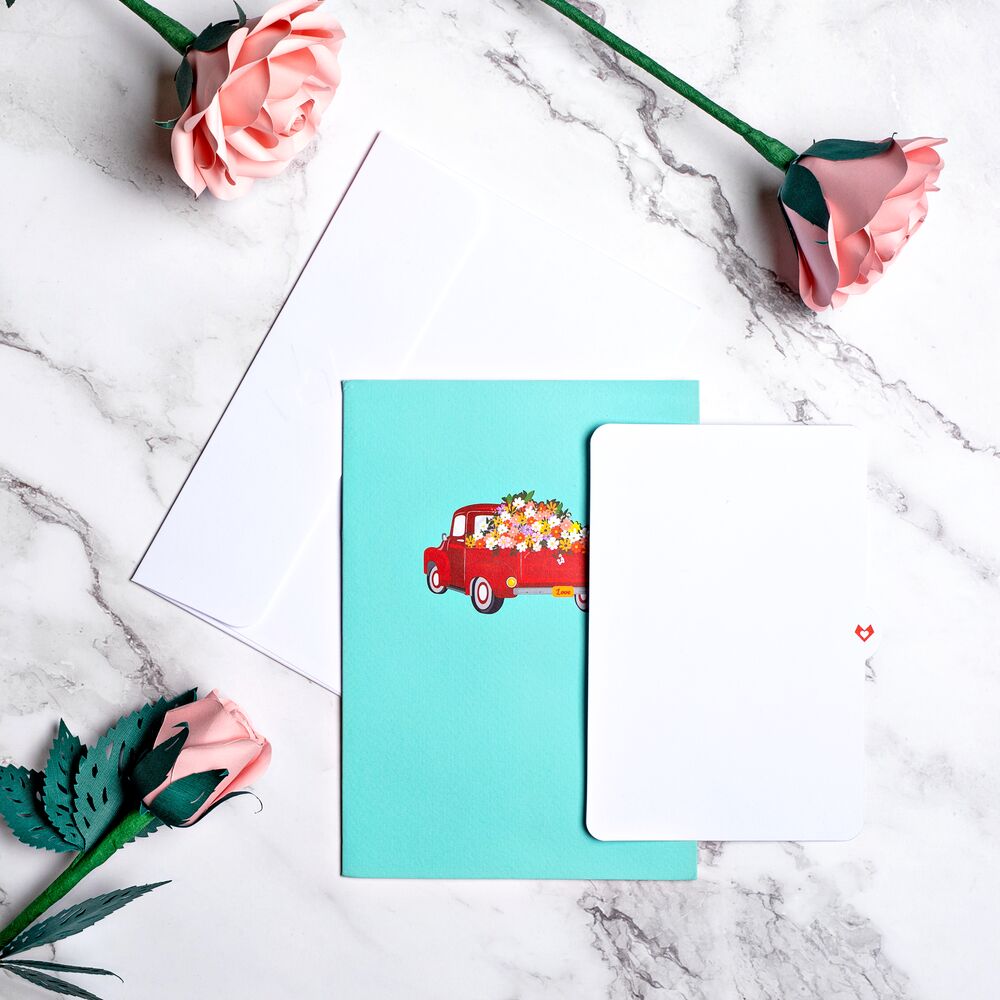 Garden Truck Pop-Up Card