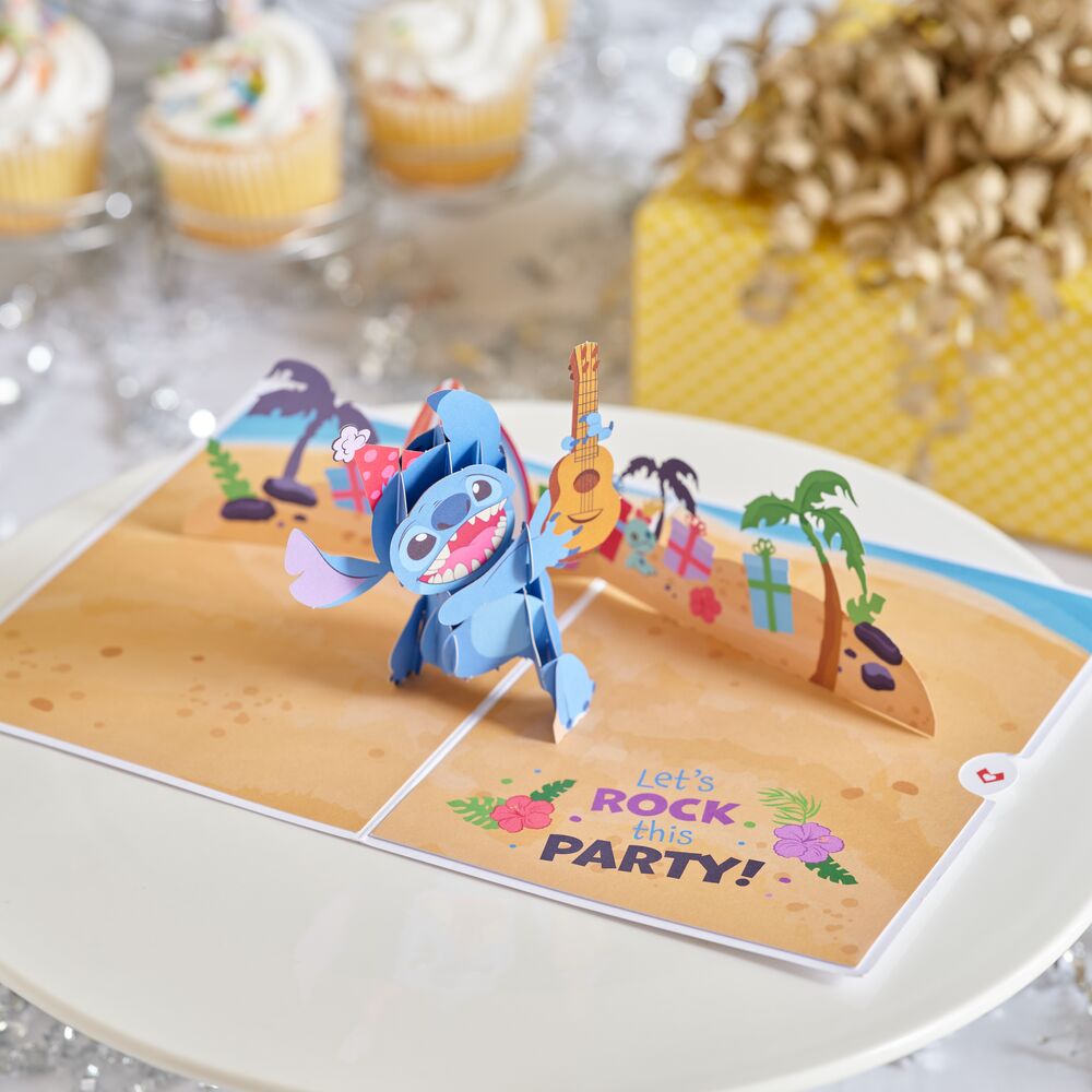 Disney's Stitch Rockin' Birthday Pop-Up Card