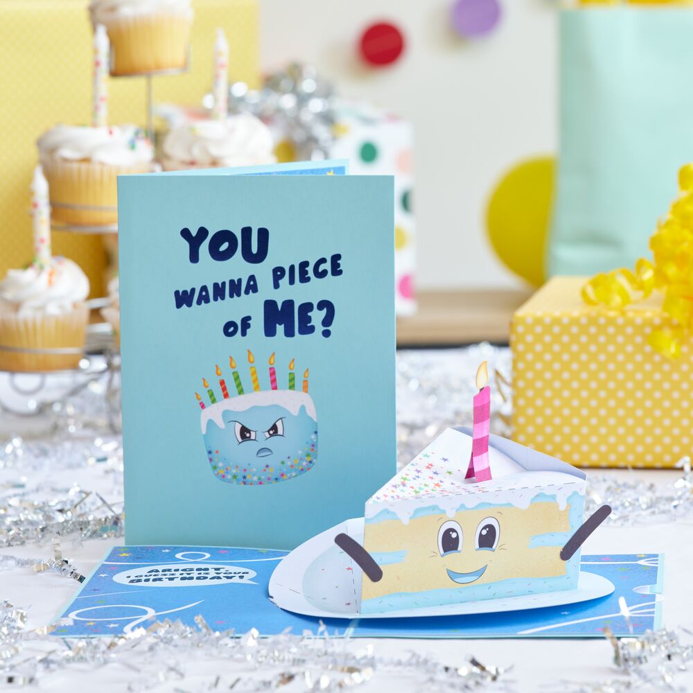 Whimsical Birthday Cake Slice Pop-Up Card – Lovepop