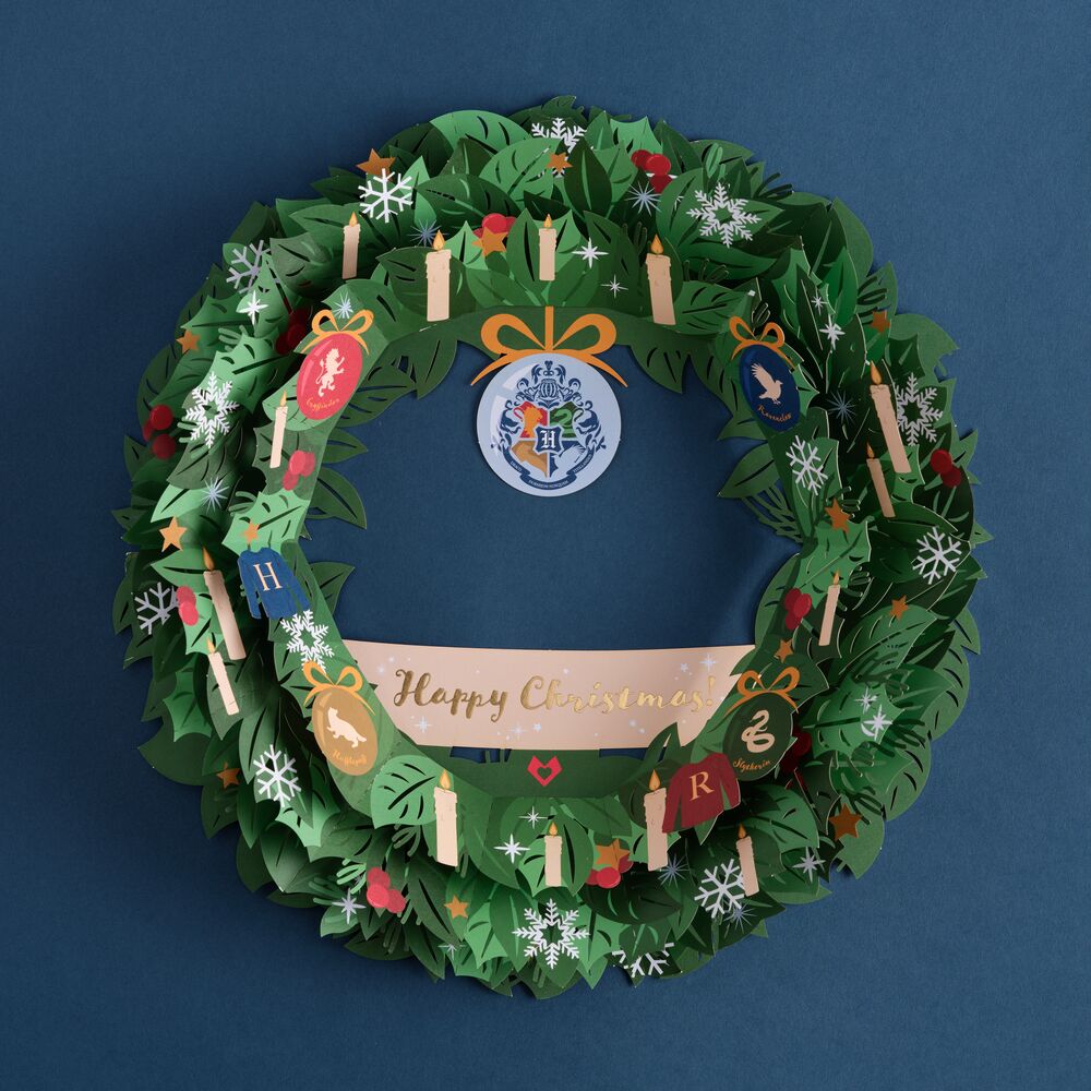 Harry Potter Christmas at Hogwarts Wreath Bundle | 3D Pop-Up Bundle | Multicolor Paper | 12 x 12 | Lovepop