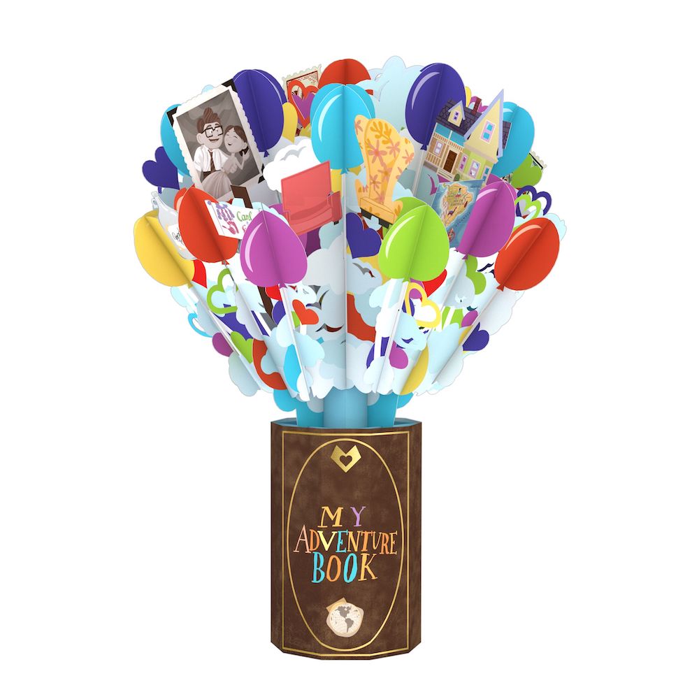 Disney and Pixar Up My Greatest Adventure Valentine Bundle | Pop-Up Card & Bouquet | Valentine's Day | 3D Pop-Up Bundle | Lovepop
