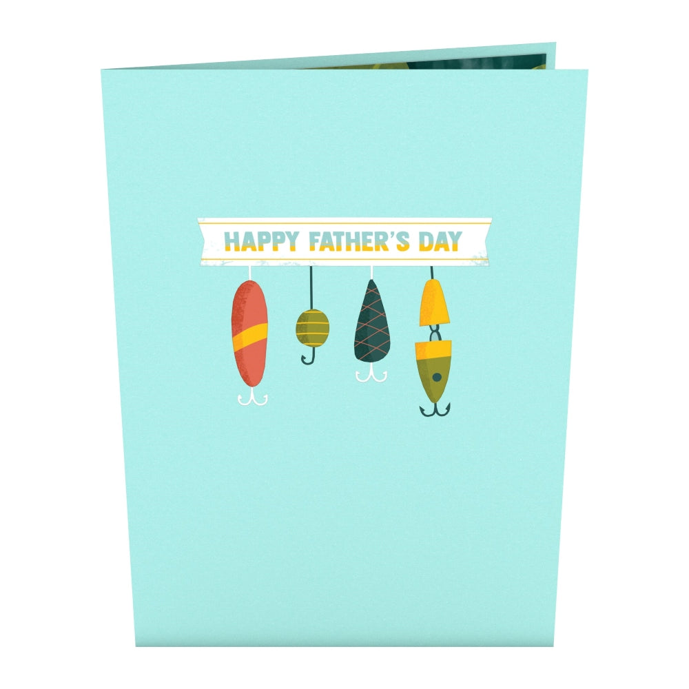 Fathers Day Fishing Bear Pop-Up Card, Size: 5 x 7