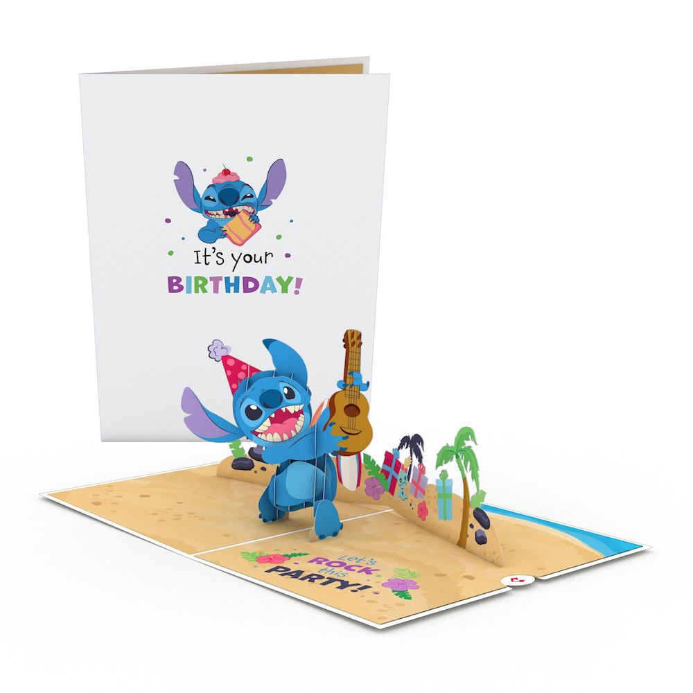 Stitch Birthday Card, Lilo & Stitch Birthday Card