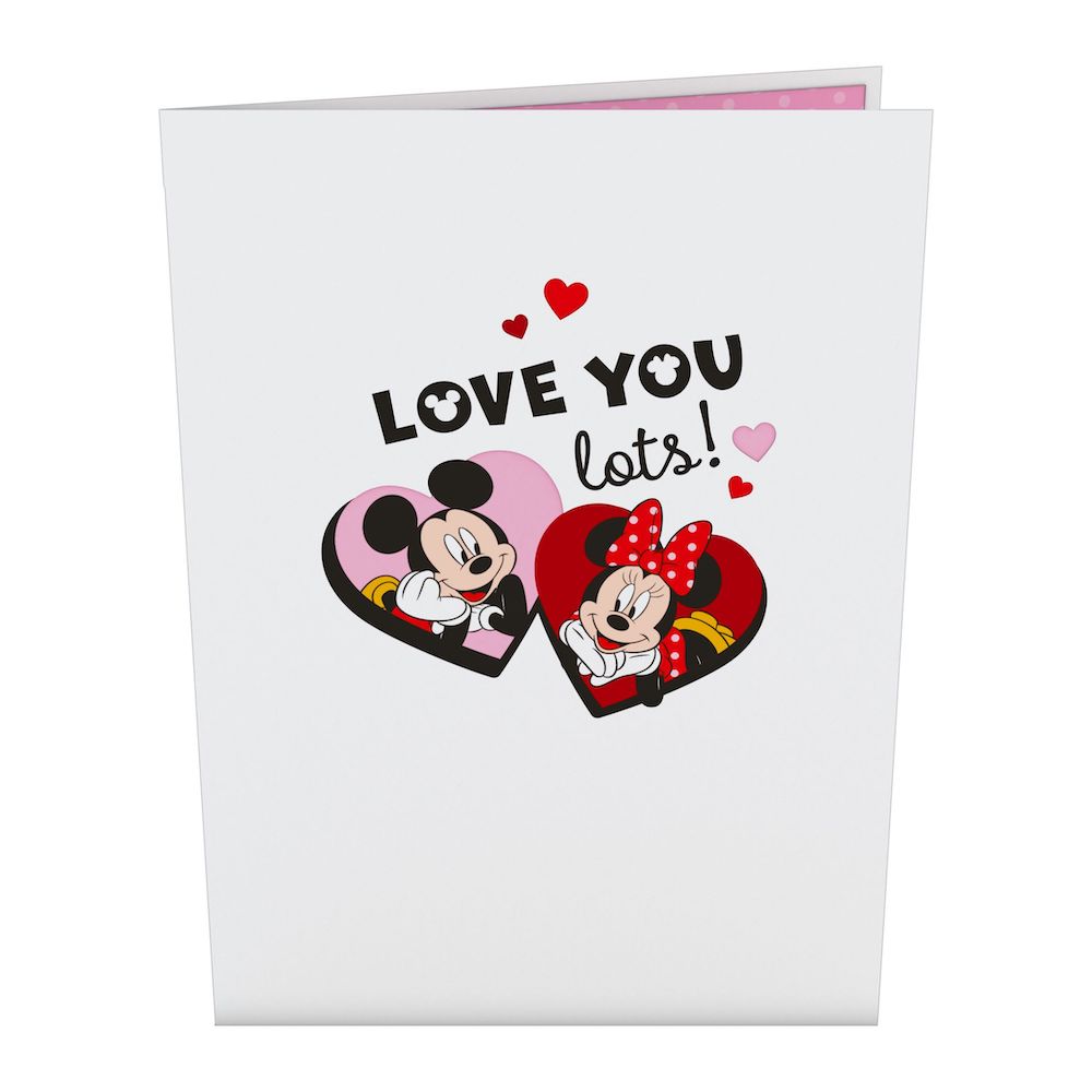 Disney's Mickey & Minnie Heart-to-Heart Pop-Up Card – Lovepop